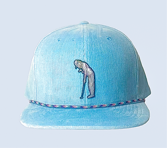 Light Blue Corduroy Golf Hat